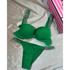 VS Light Green Lingerie Set