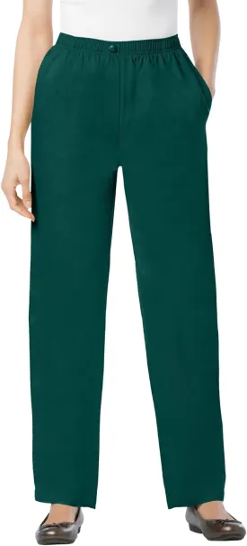 Woman Within Plus Size 7-Day Straight-Leg Elastic-Waist Denim Jean (Petite & Tall Available)