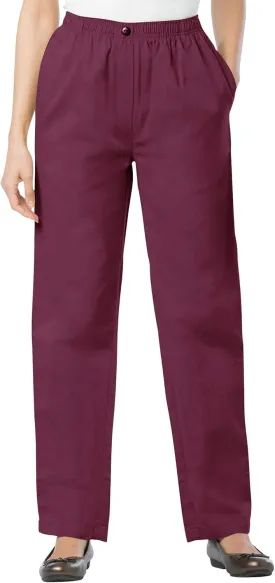 Woman Within Plus Size 7-Day Straight-Leg Elastic-Waist Denim Jean (Petite & Tall Available)