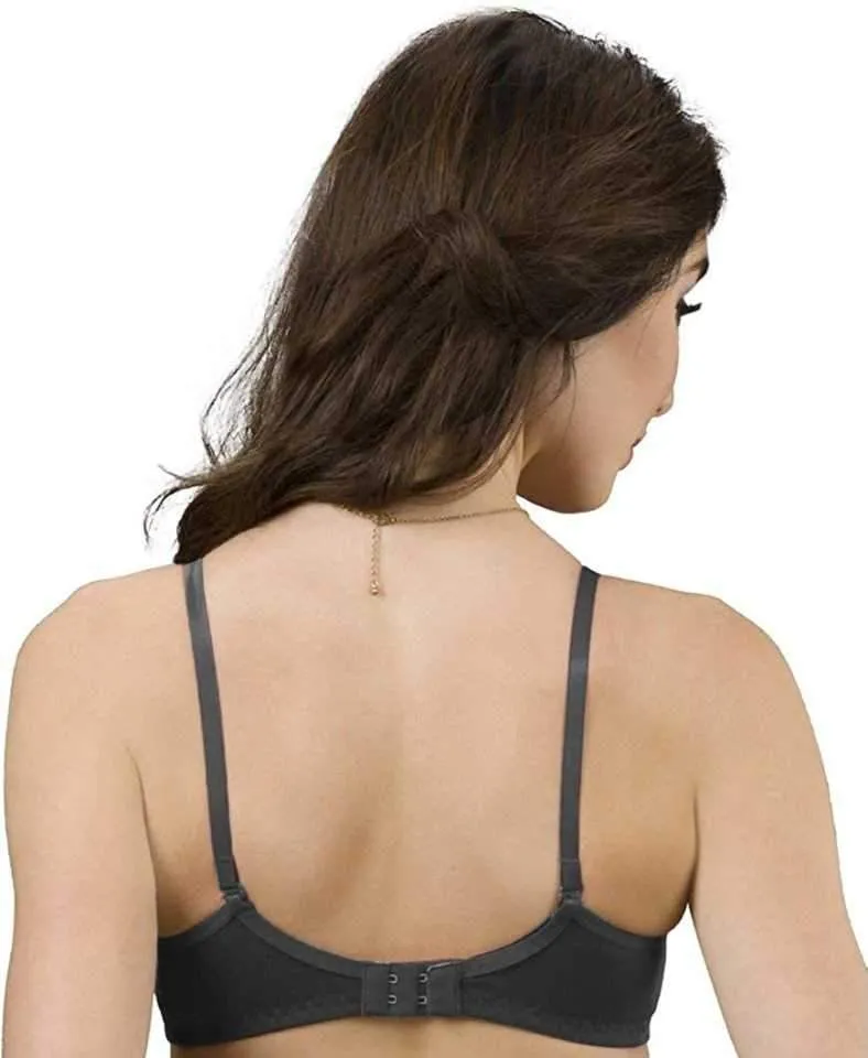 Women's Full Coverage Non Padded Bra Black