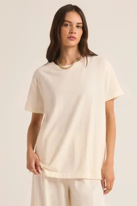 Z SUPPLY - SHAYLA COTTON JERSEY CREW NECK TEE SEA SALT